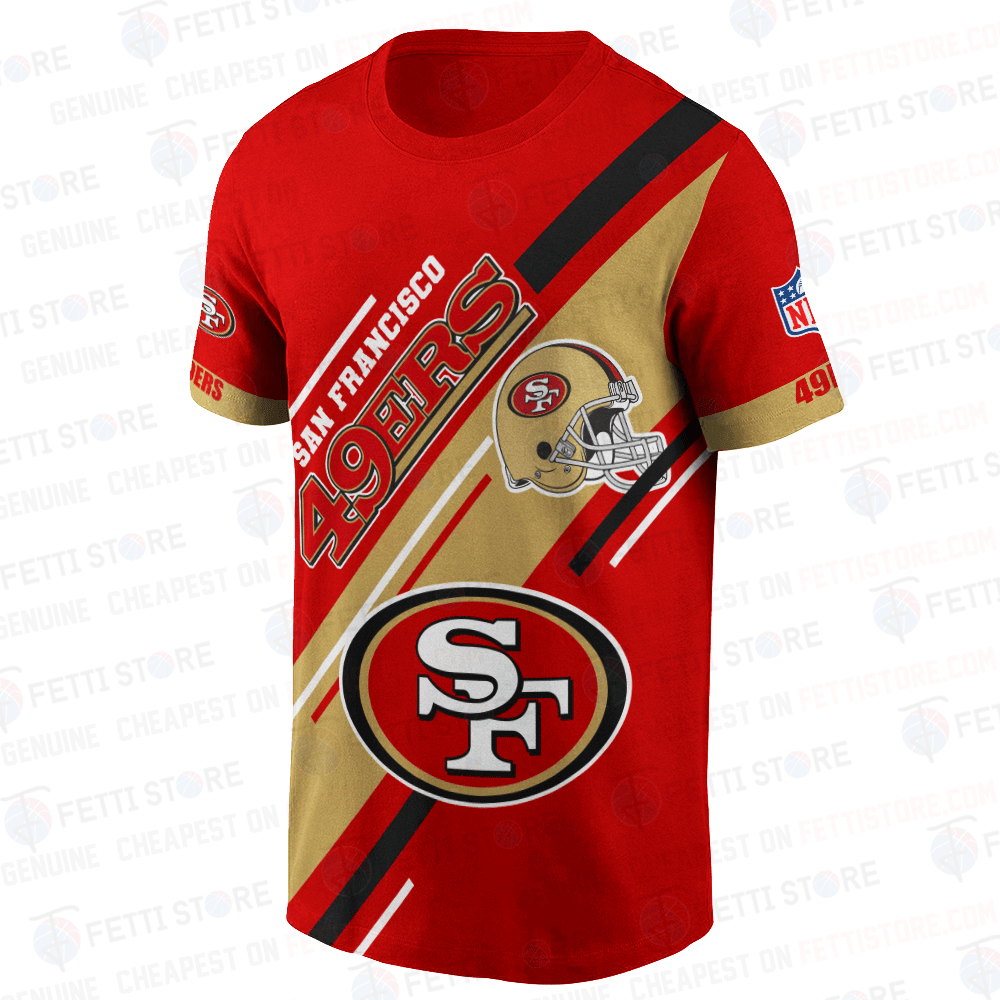 San Francisco 49ers American Football Leauge Pattern 3D T-Shirt SH1 V2