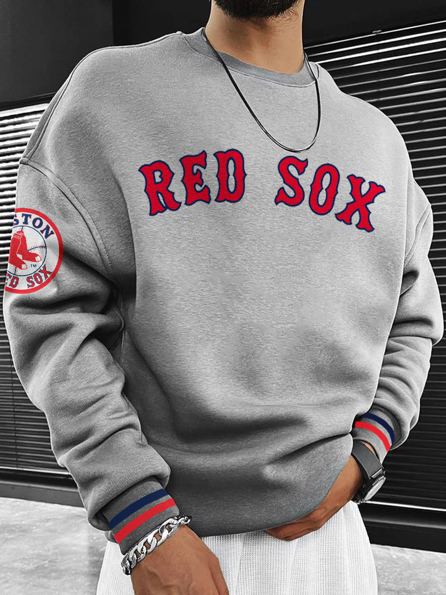 Boston Red Sox Fashion Men's Crewneck Sweatshirt