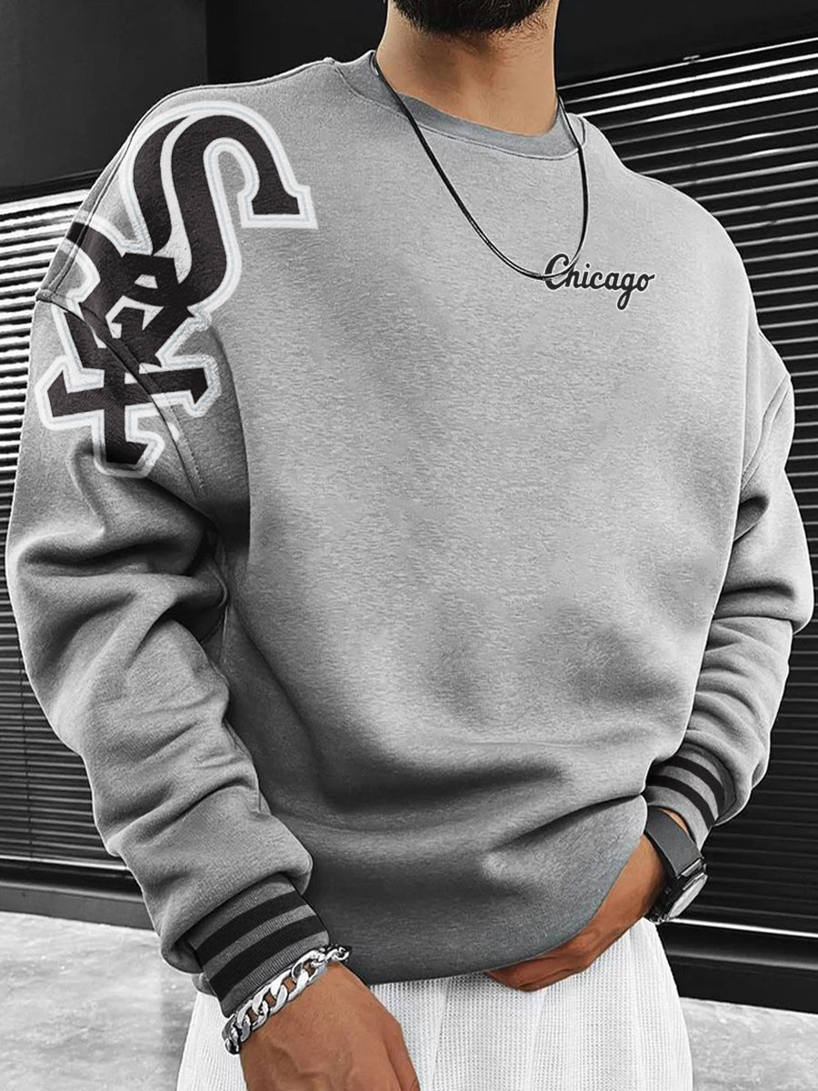Chicago White Sox Fashion Men's Crewneck Sweatshirt