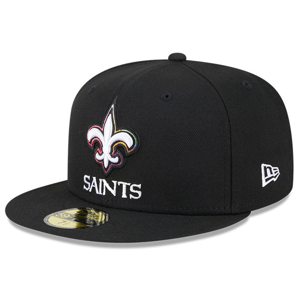 New Orleans Saints Men's Black 2023 Crucial Catch 59FIFTY Fitted Hat