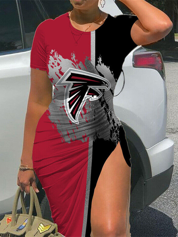 Atlanta Falcons Women's Slit Bodycon Dress