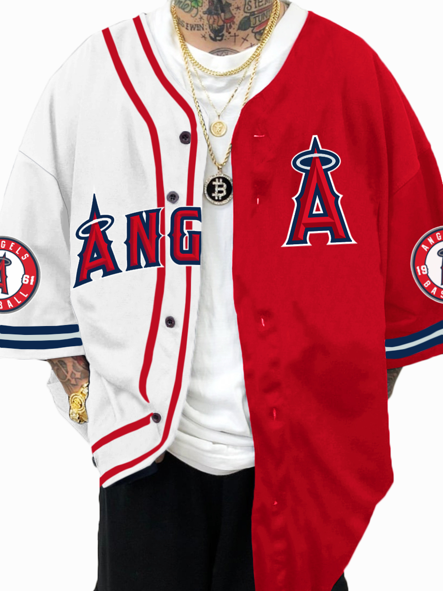 Los Angeles Angels MLB Men's Fashion Short Sleeve Jersey