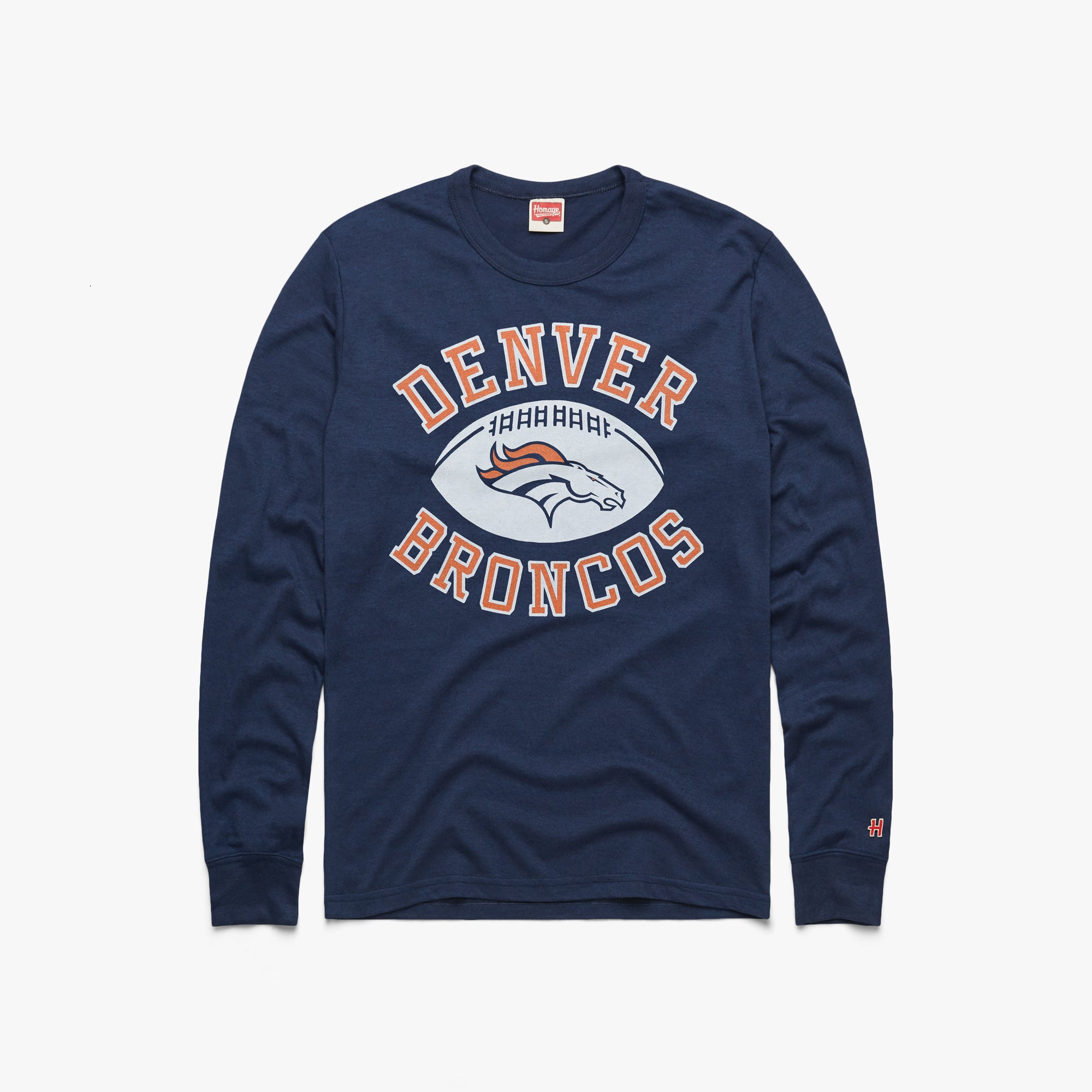 Denver Broncos Pigskin Long Sleeve Tee