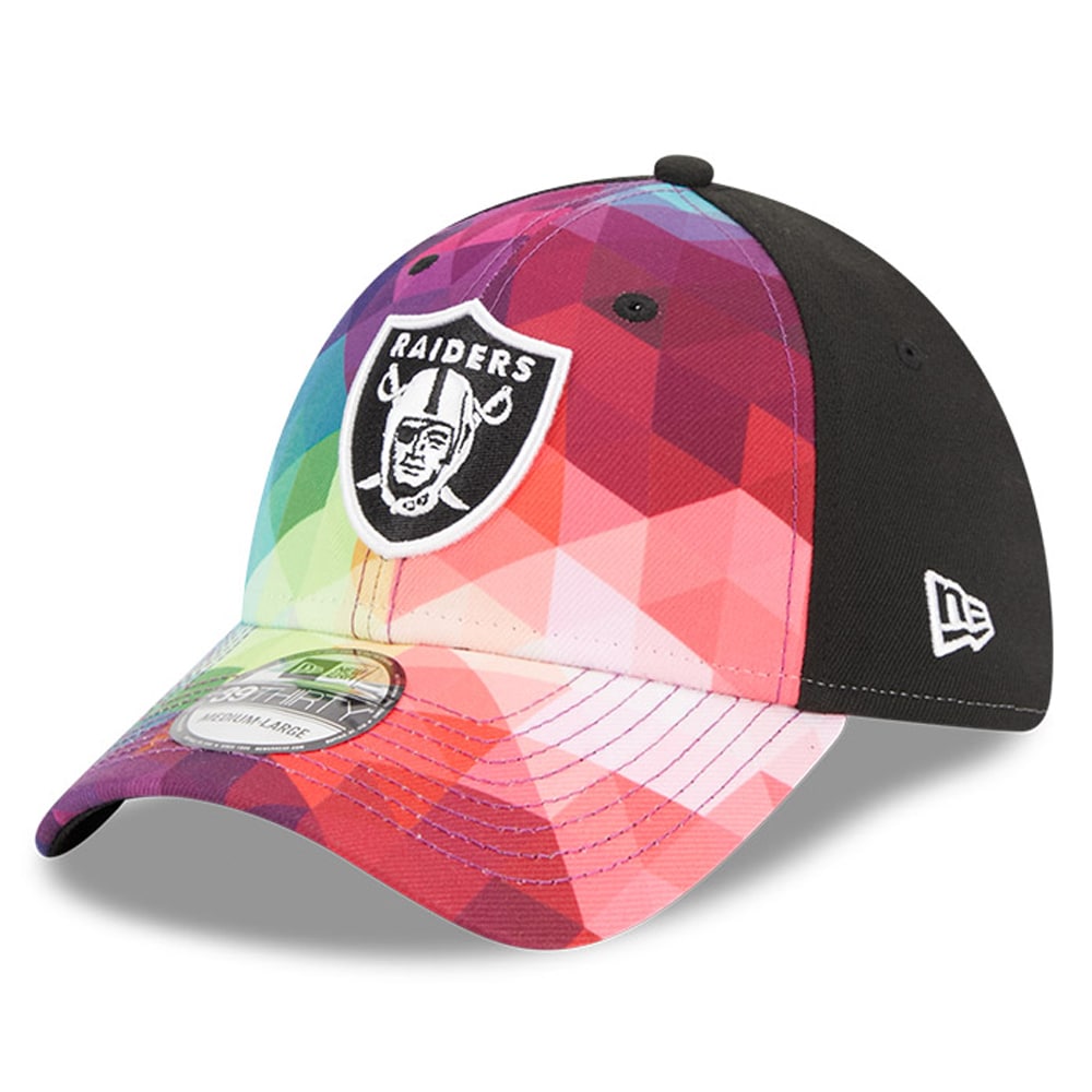 Las Vegas Raiders Men's Pink 2023 Crucial Catch 39THIRTY Flex Hat