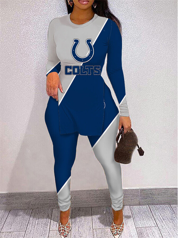 Indianapolis Colts Limited Edition High Slit Shirts And Leggings Two-Piece Suits