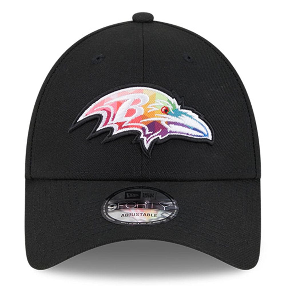 Baltimore Ravens Men's Black 2023 Crucial Catch 9FORTY Adjustable Hat