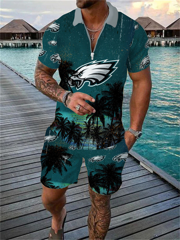Philadelphia Eagles Limited Edition Polo Shirt And Shorts Two-Piece Suits