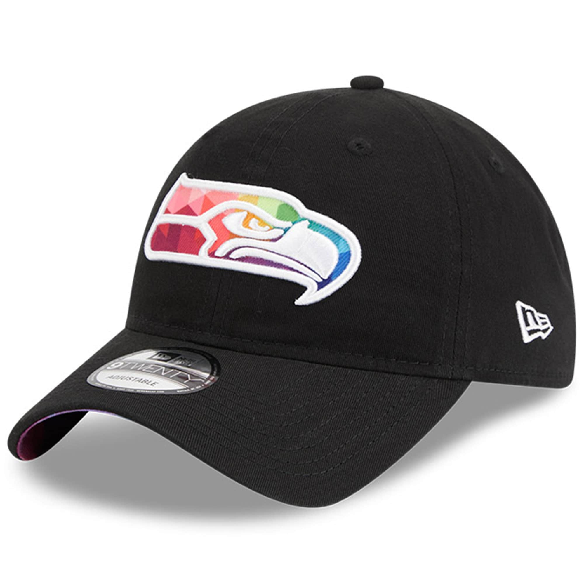 Seattle Seahawks Men's   Black 2023  Crucial Catch 9TWENTY Adjustable Hat