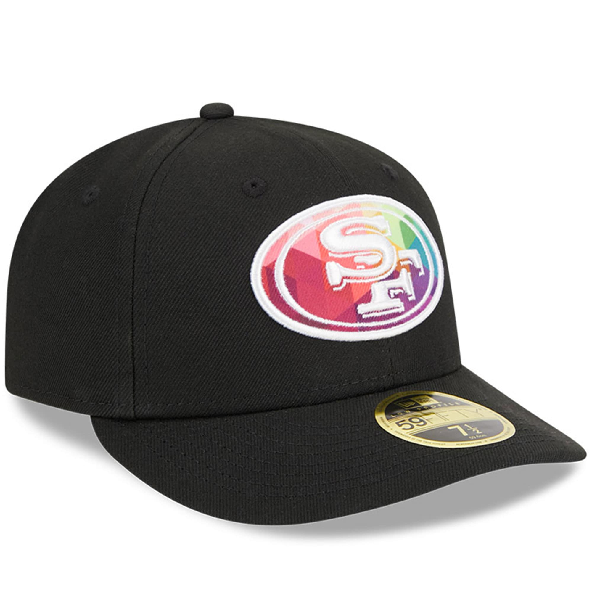 San Francisco 49ers Men's   Black 2023  Crucial Catch Low Profile 59FIFTY Fitted Hat
