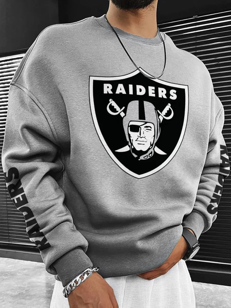 Las Vegas Raiders Printed Unisex Casual Sweatshirt