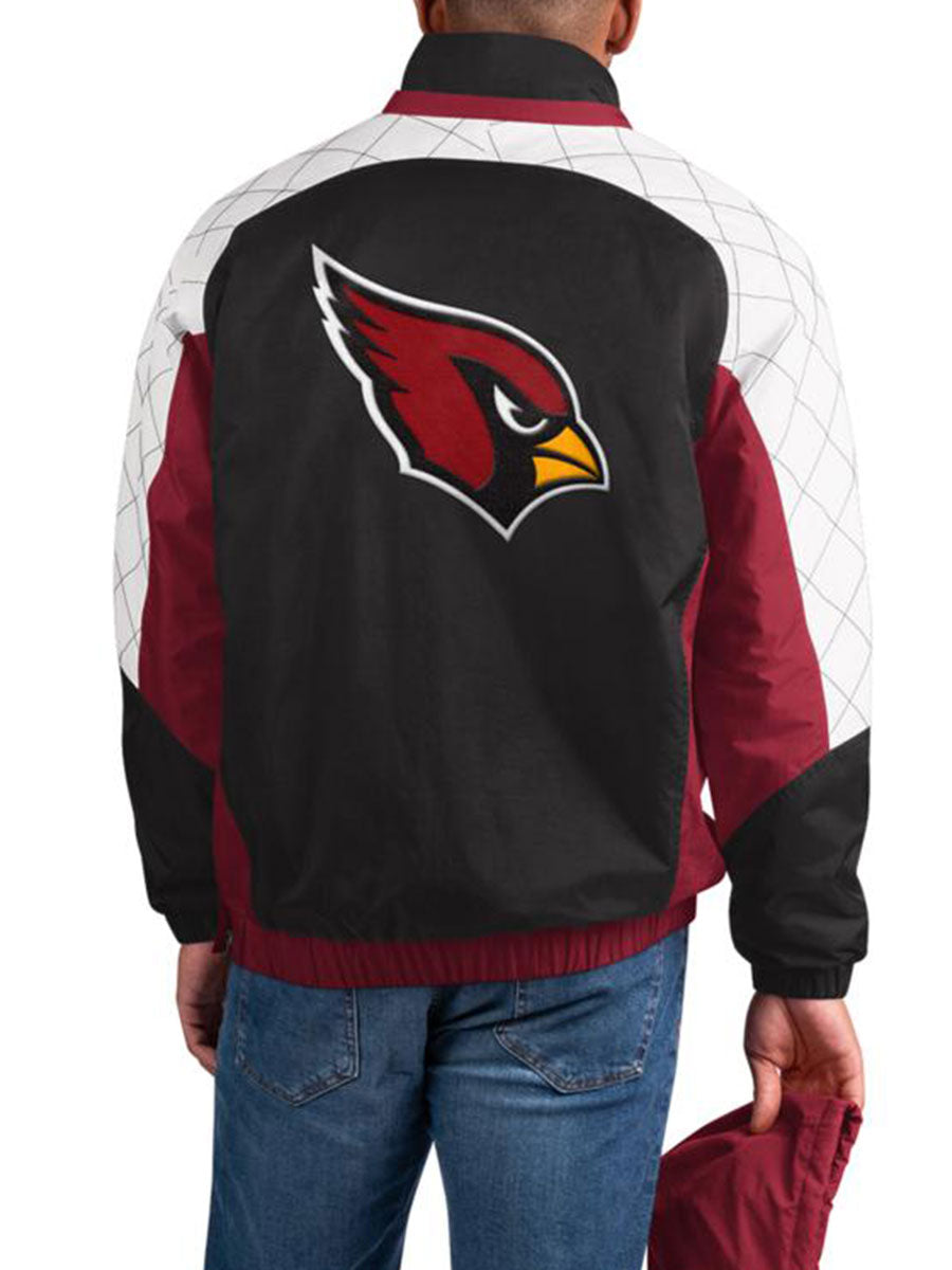 Arizona Cardinals Check Half-Snap Pullover Jacket