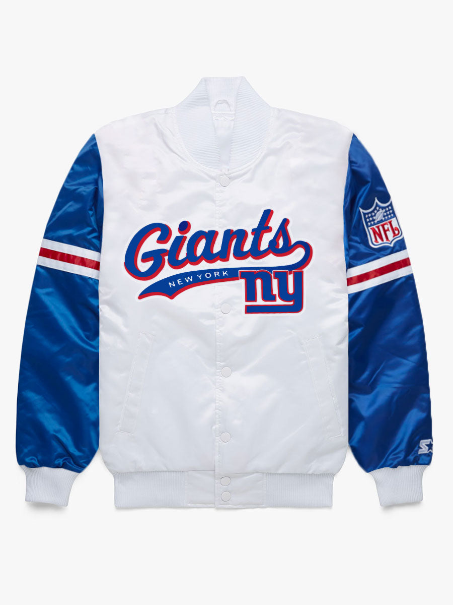 New York Giants HOMAGE X STARTER Contrast Print Jacket