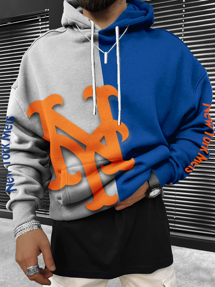 New York Mets MLB Men's Crewneck Hooded