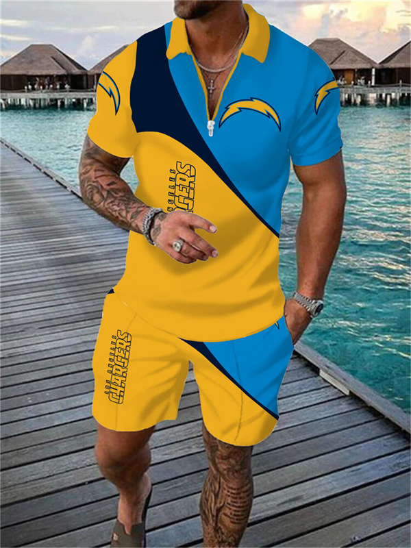 Los Angeles Chargers Limited Edition Polo Shirt And Shorts Two-Piece Suits