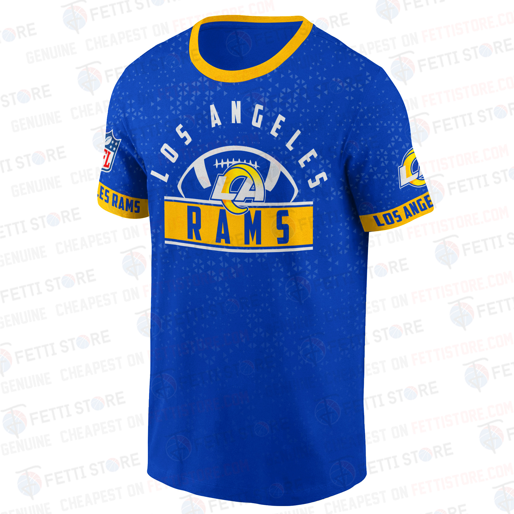 Los Angeles Rams R American Football Leauge Pattern 3D T-Shirt SH1