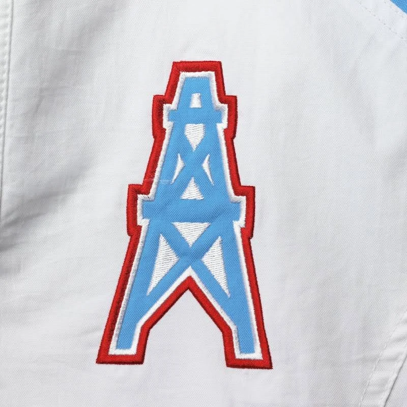 Houston Texans Houston Oilers Half-Snap Hoodie Jacket