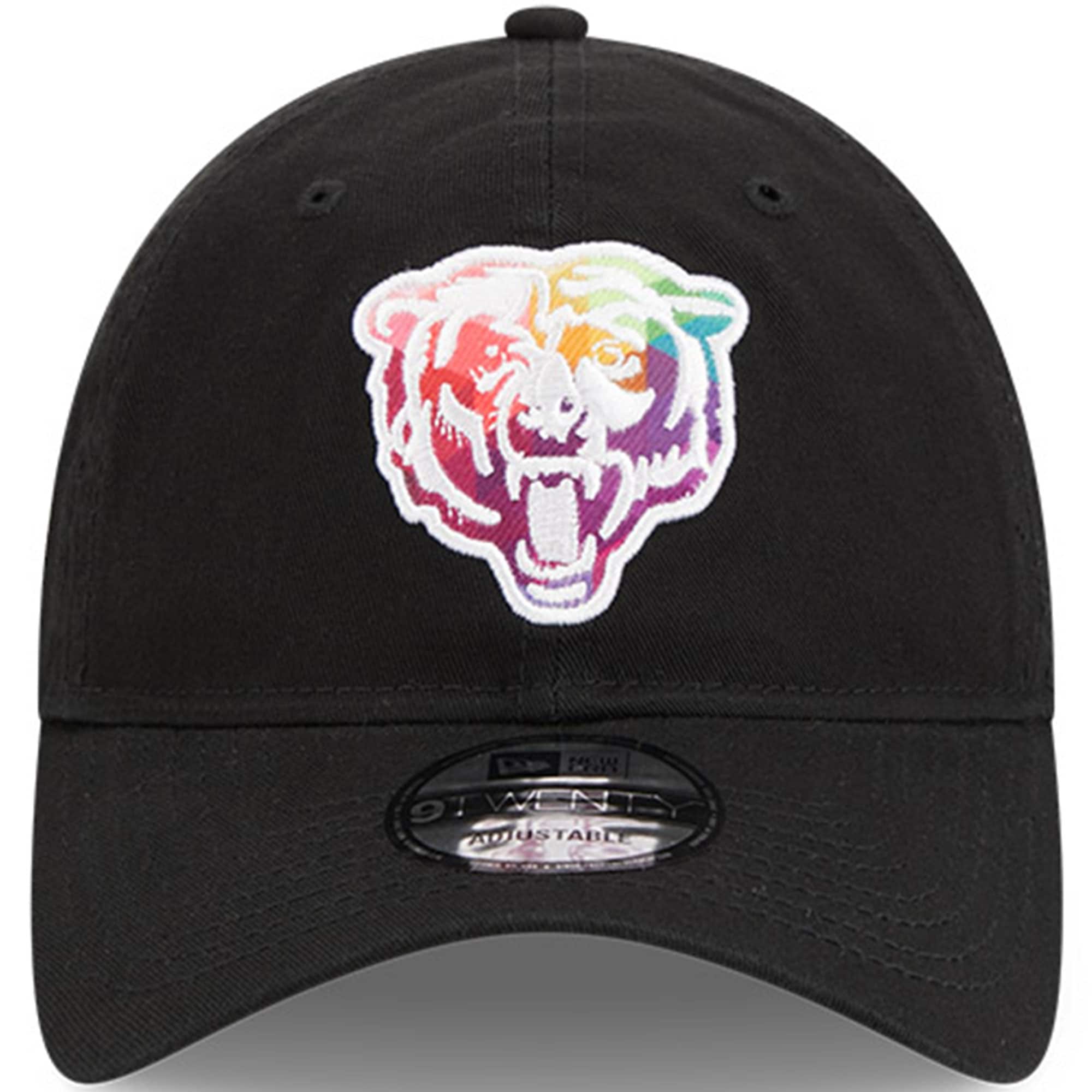 Chicago Bears Men's Black 2023 Crucial Catch 9TWENTY Adjustable Hat
