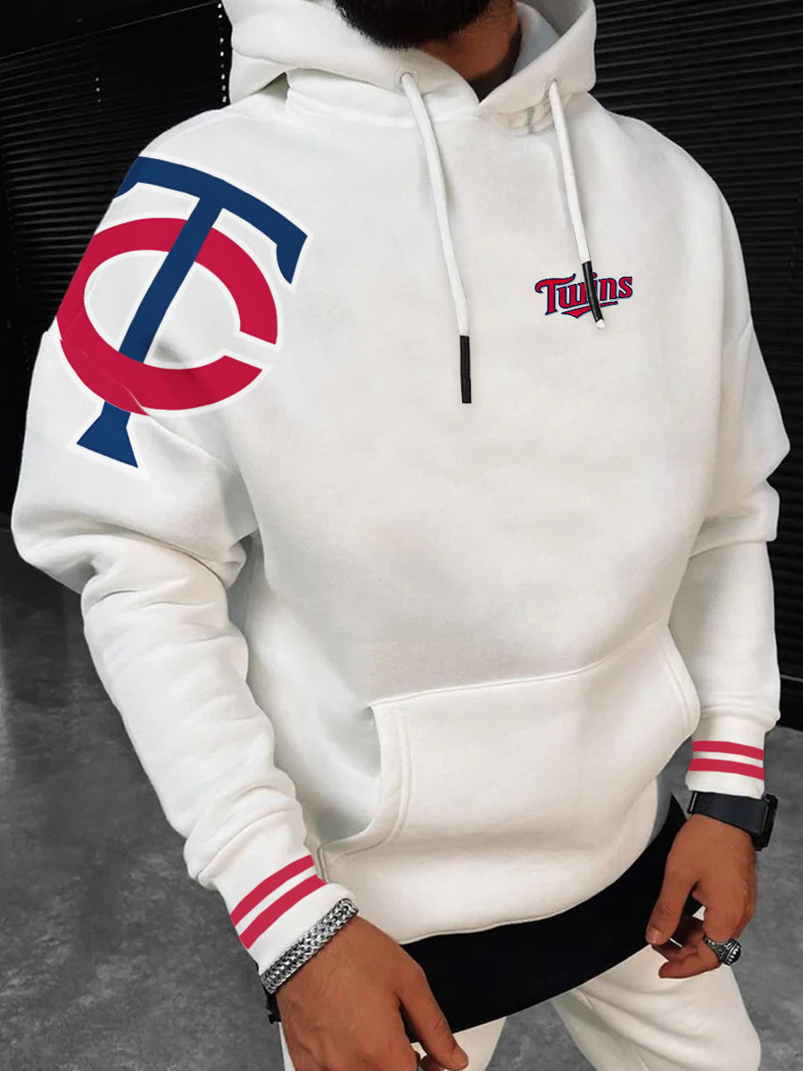 Minnesota Twins Fashion Men's Crewneck Hooded