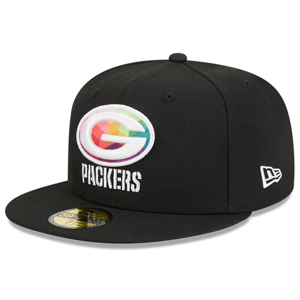Green Bay Packers Men's Black 2023 Crucial Catch 59FIFTY Fitted Hat