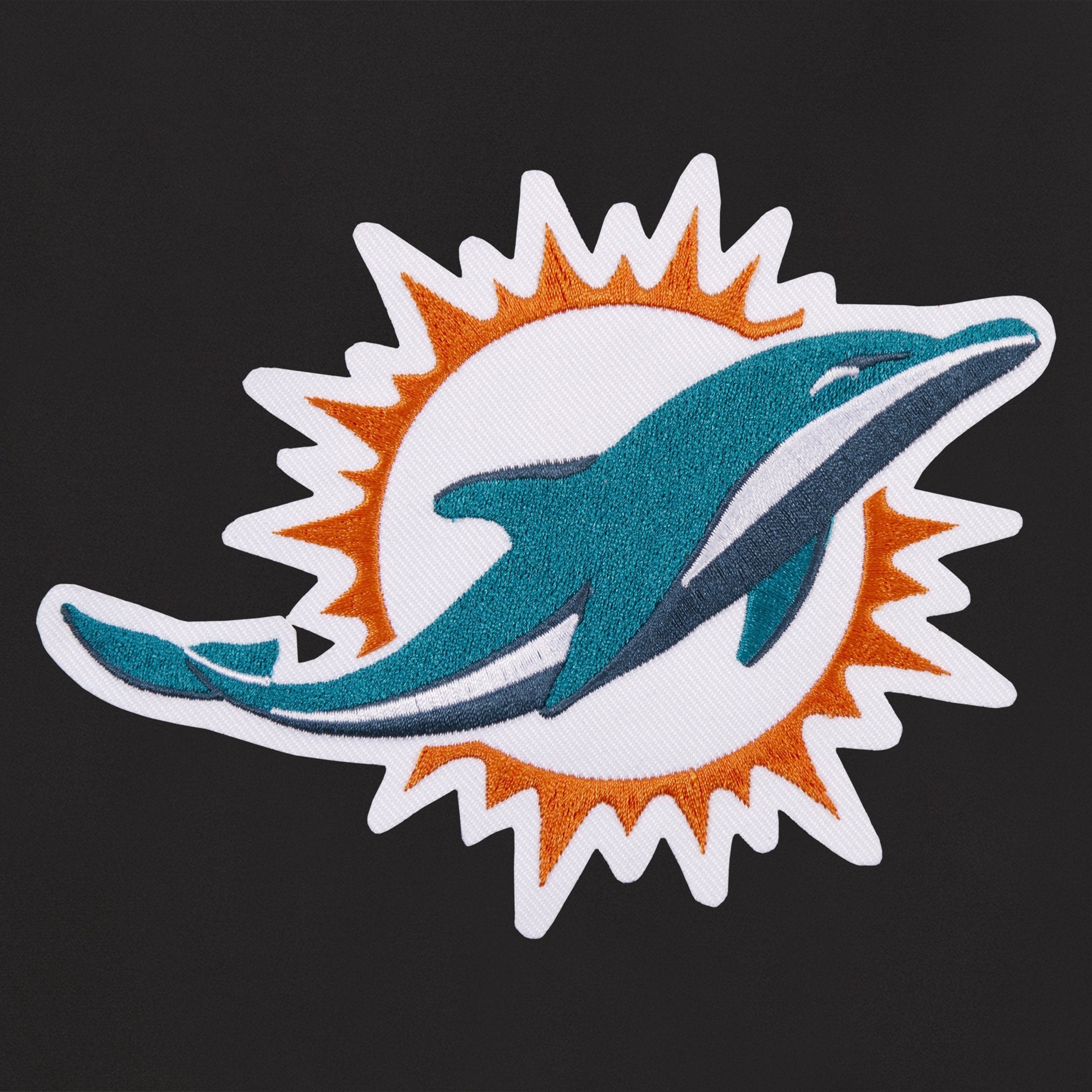 MIAMI DOLPHINS REVERSIBLE WOOL JACKET - BLACK