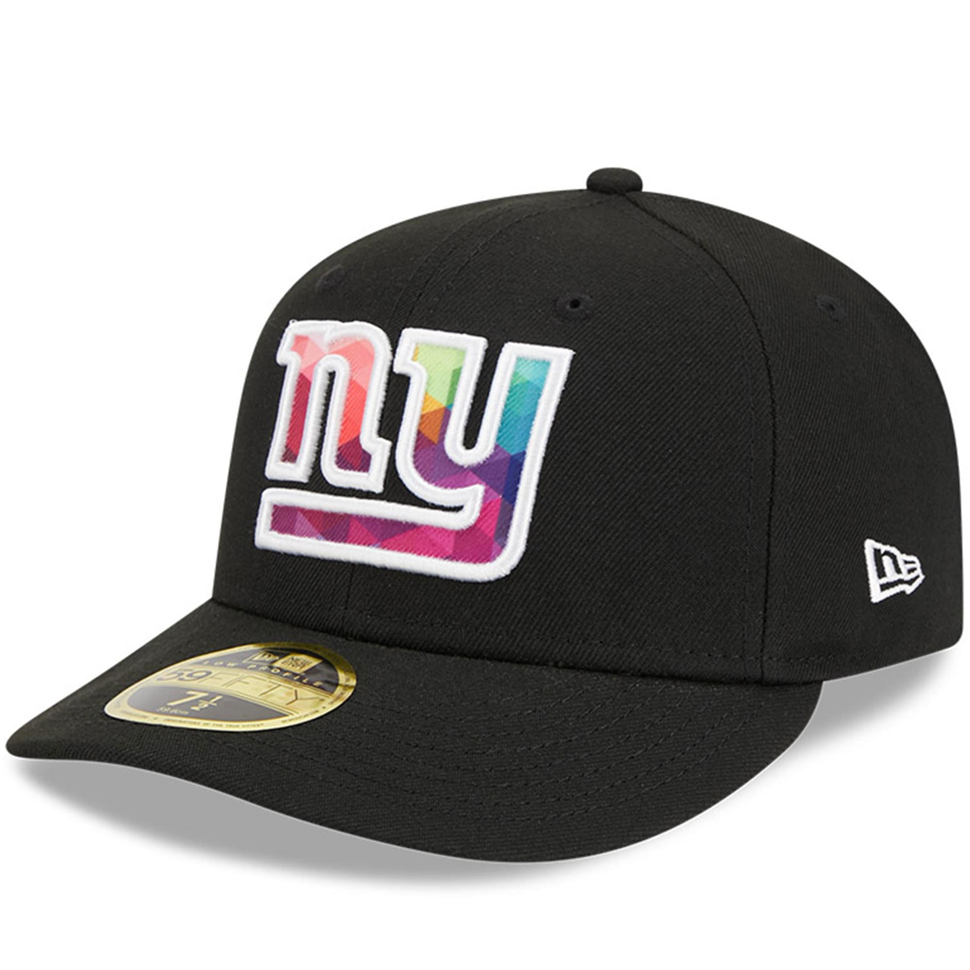 New York Giants Men's Black 2023 Crucial Catch Low Profile 59FIFTY Fitted Hat