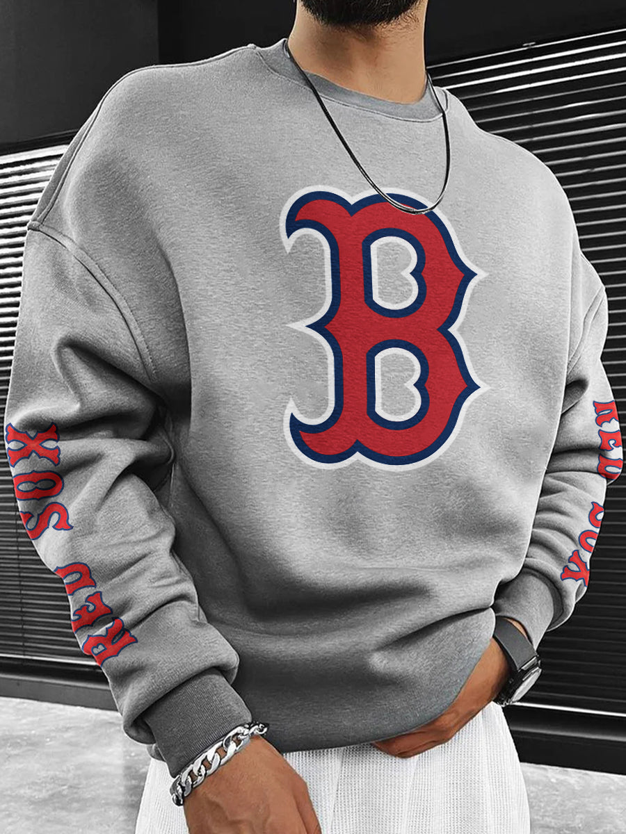 Boston Red Sox Fashion Men's Crewneck Sweatshirt