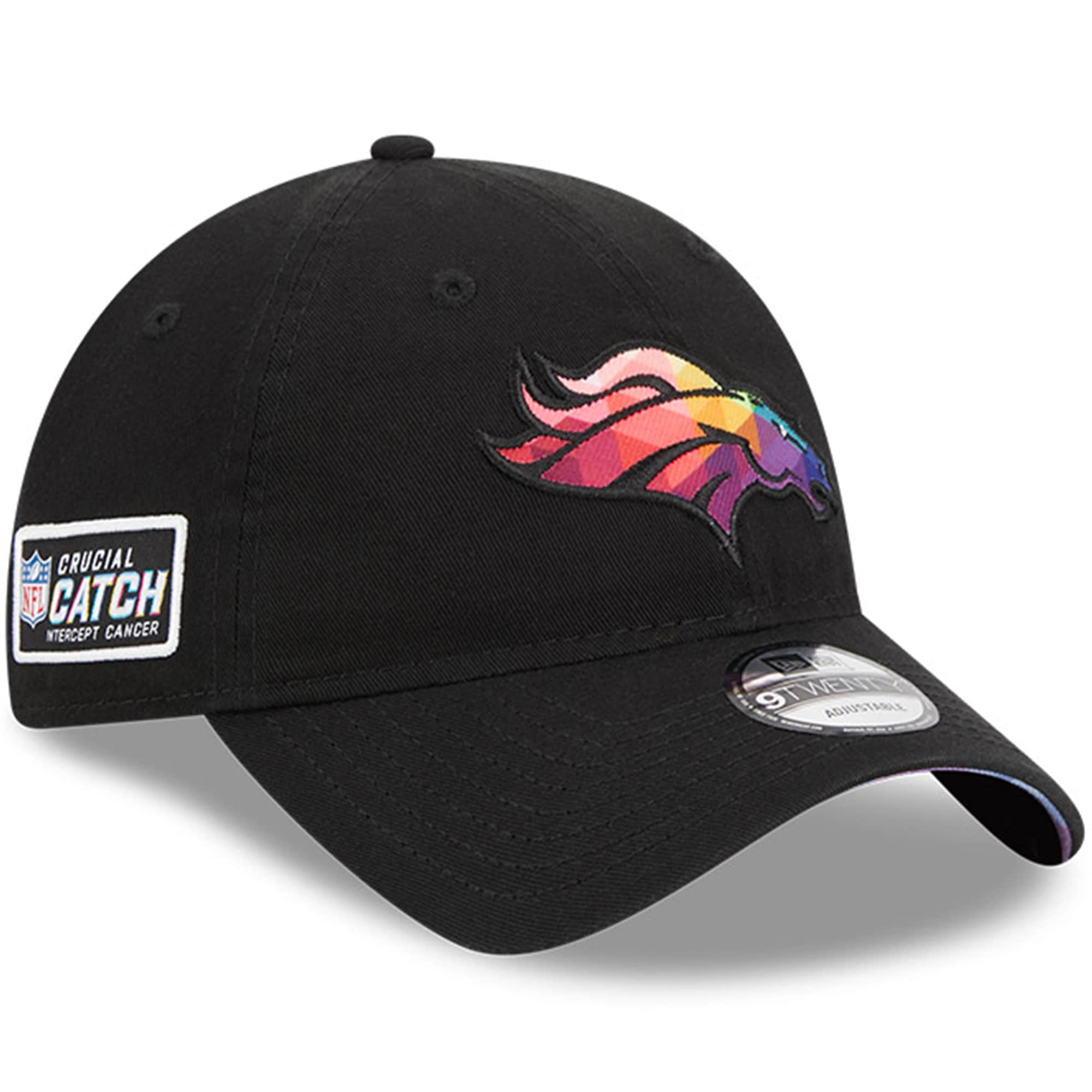 Denver Broncos Men's Black 2023 Crucial Catch 9TWENTY Adjustable Hat