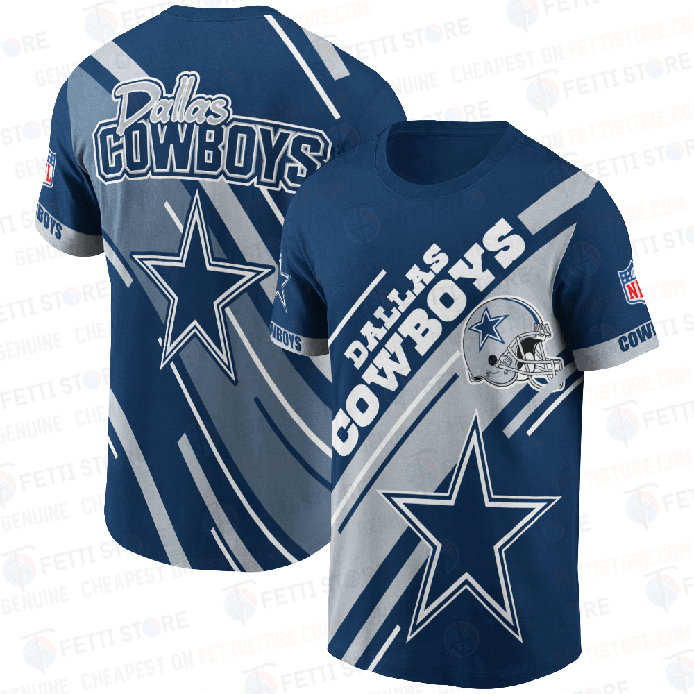 Dallas Cowboys American Football Leauge Pattern 3D T-Shirt SH1 V2