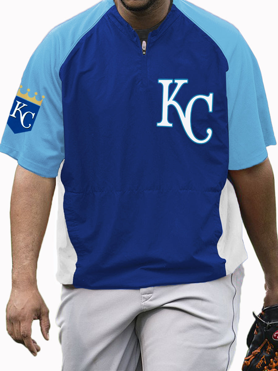 Kansas City Royals MLB Men's Raglan Short Sleeve Sports Top