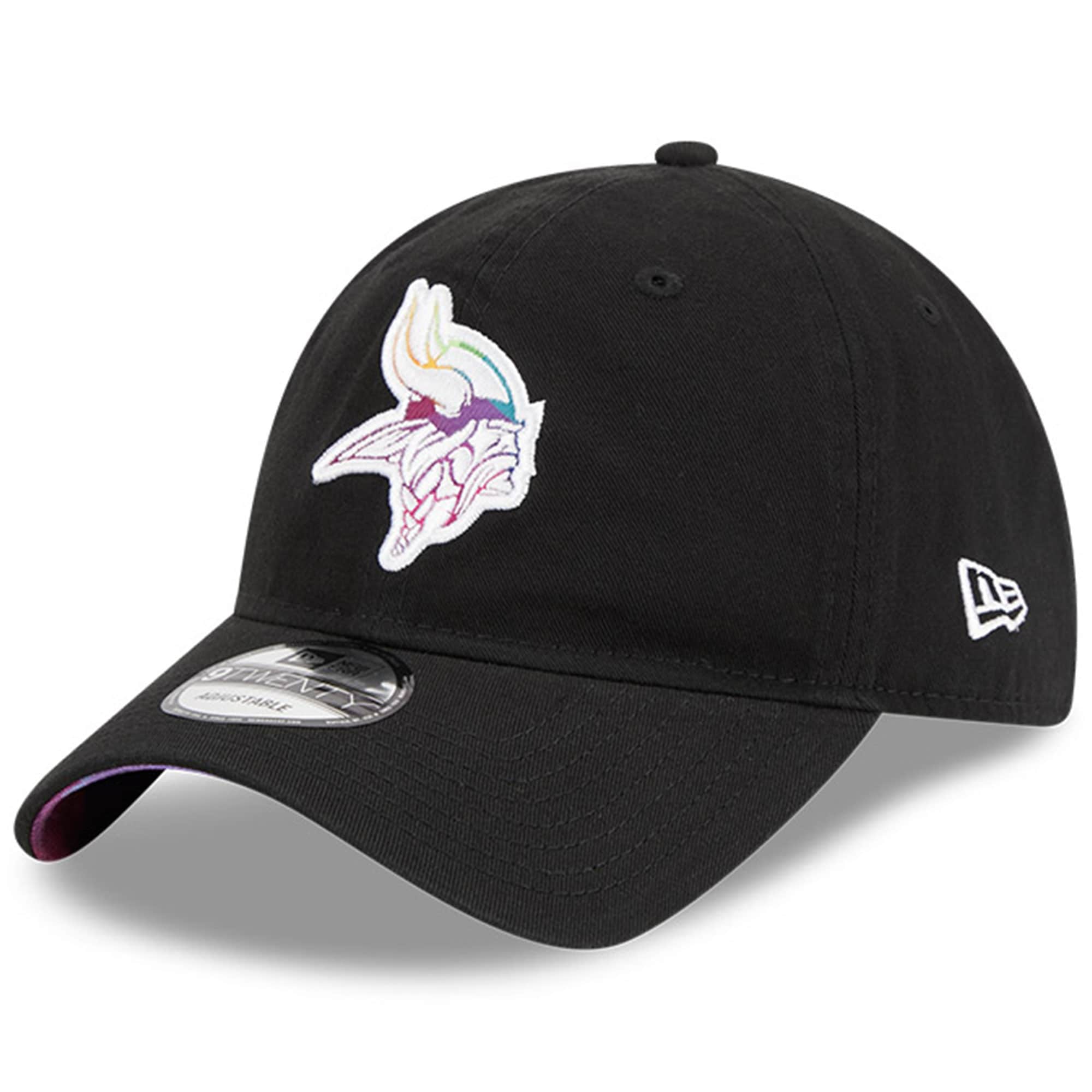 Minnesota Vikings Men's   Black 2023  Crucial Catch 9TWENTY Adjustable Hat