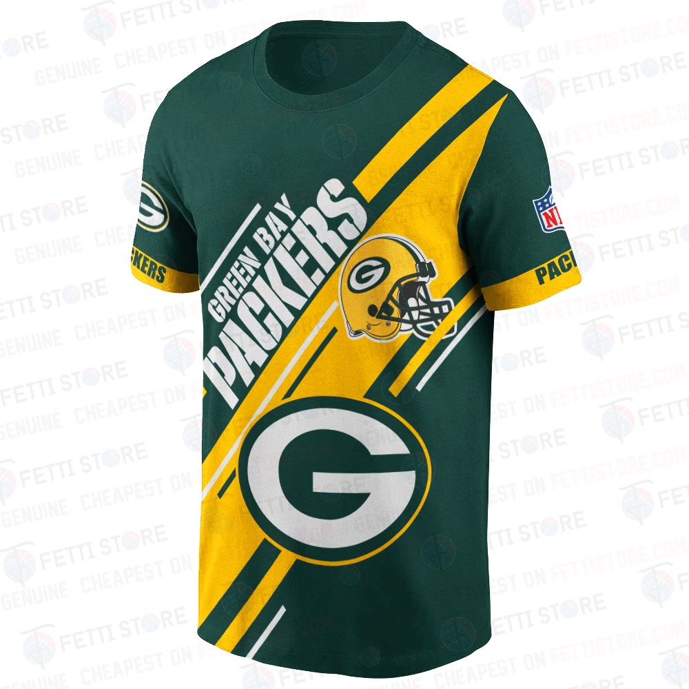 Green Bay Packers American Football Leauge Pattern 3D T-Shirt SH1 V2