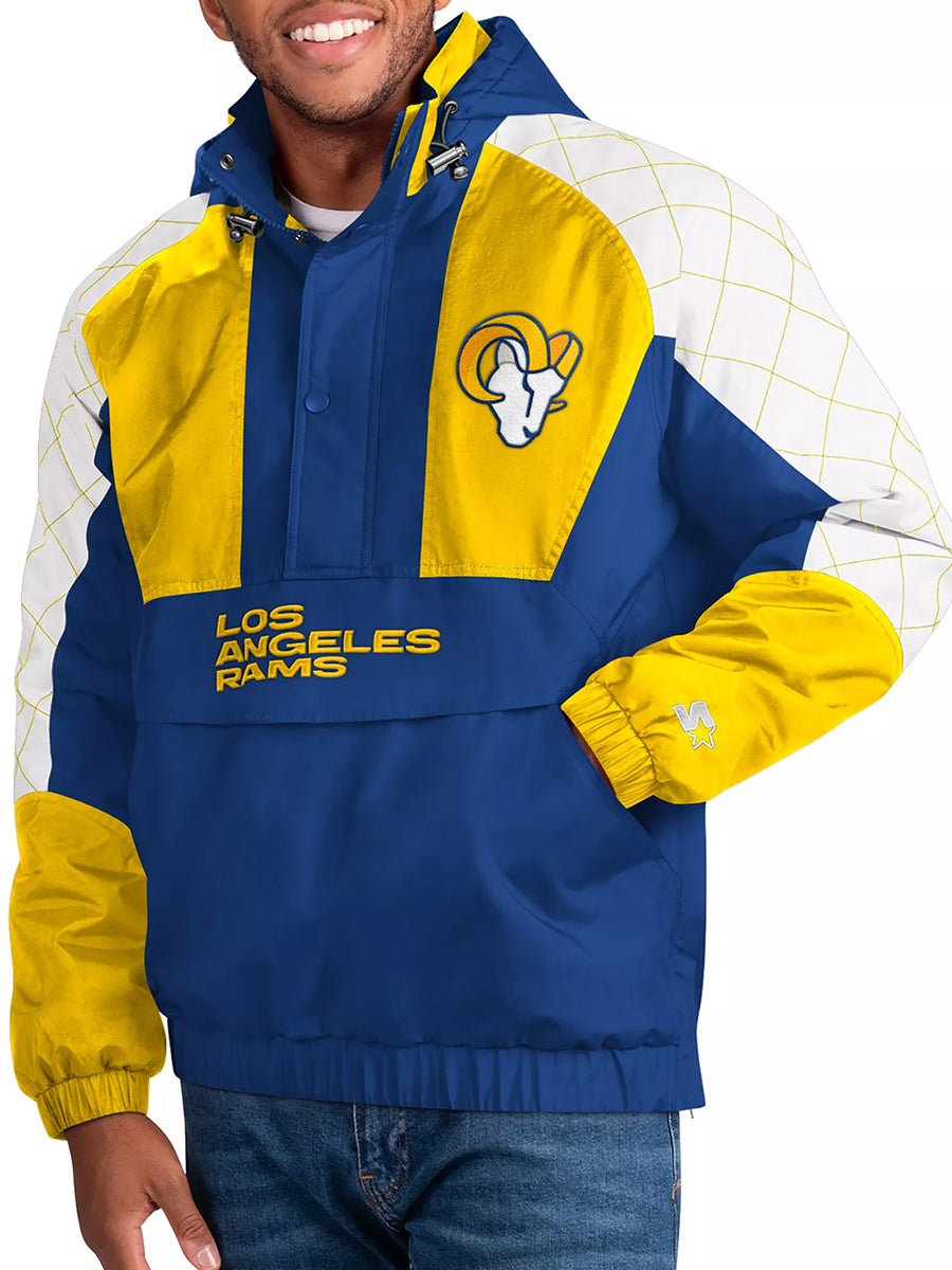 Los Angeles Rams The Body Check Half-Snap Pullover Jacket