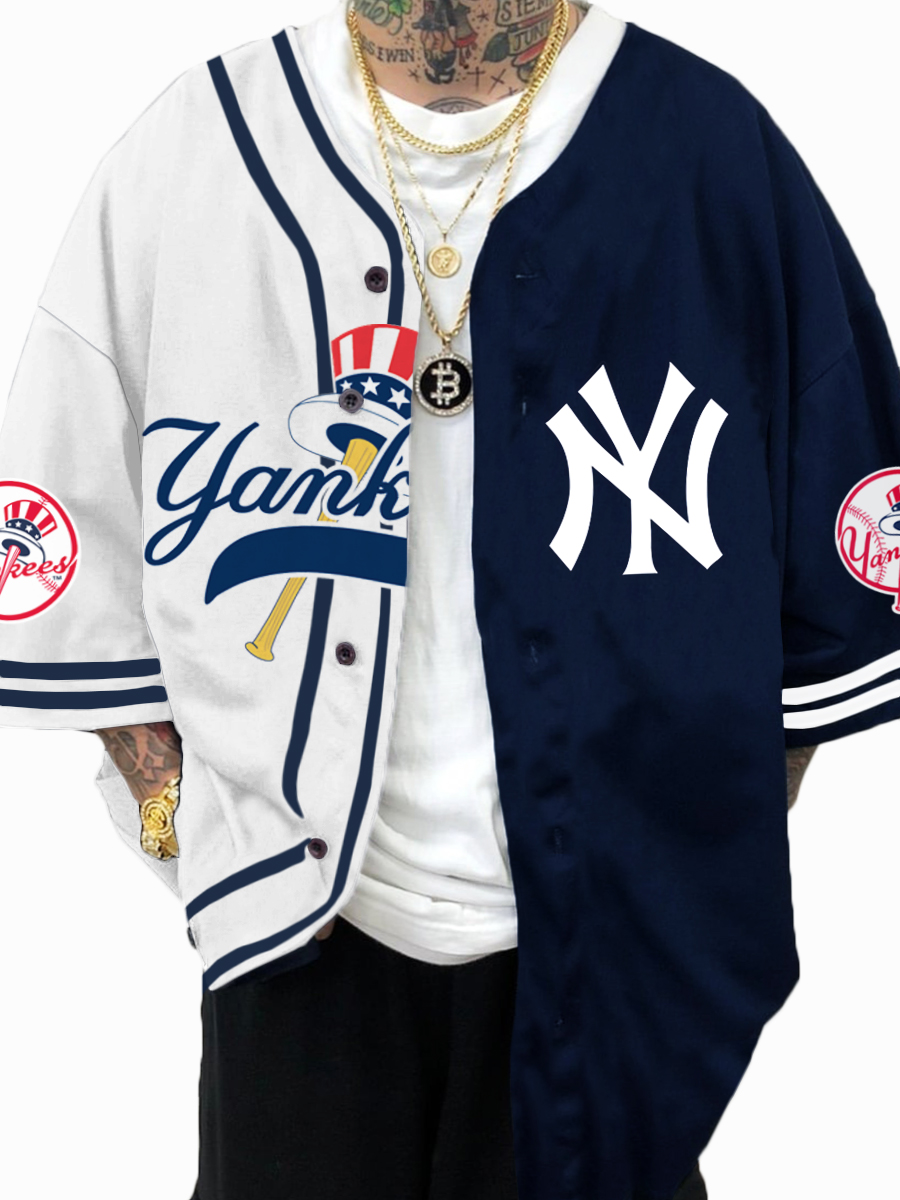 New York Yankees MLB Men's Fashion Short Sleeve Jersey