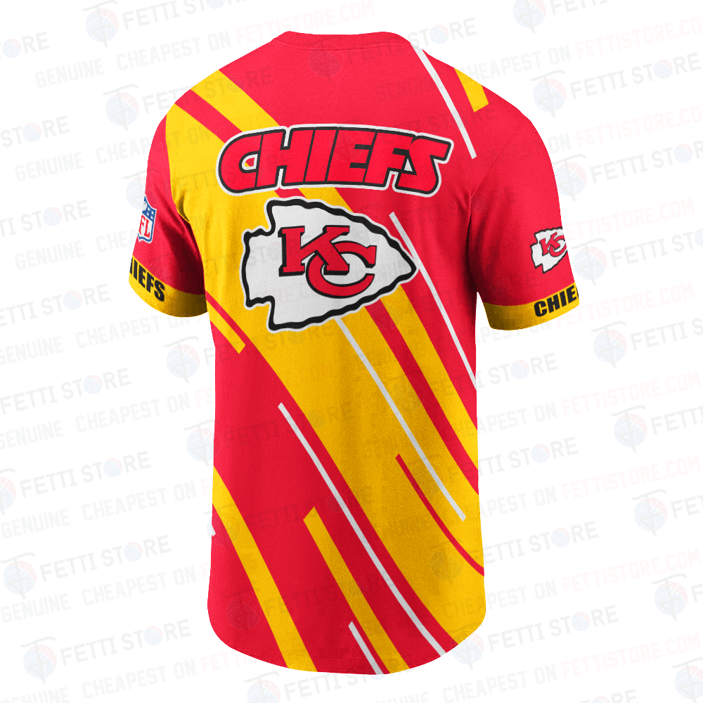 Kansas City Chiefs American Football Leauge Pattern 3D T-Shirt SH1 V2