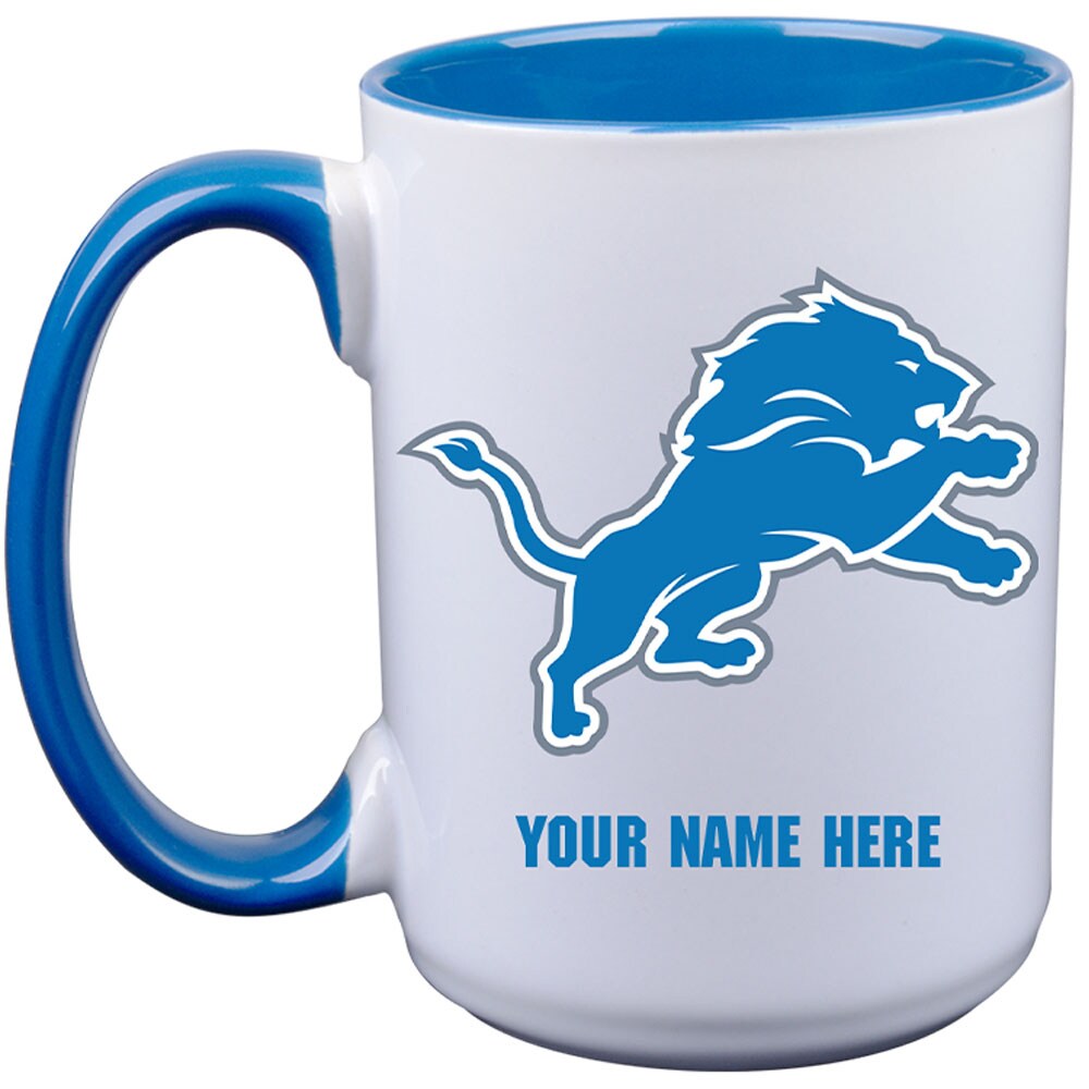 Detroit Lions 15oz. Personalized Ceramic Mug