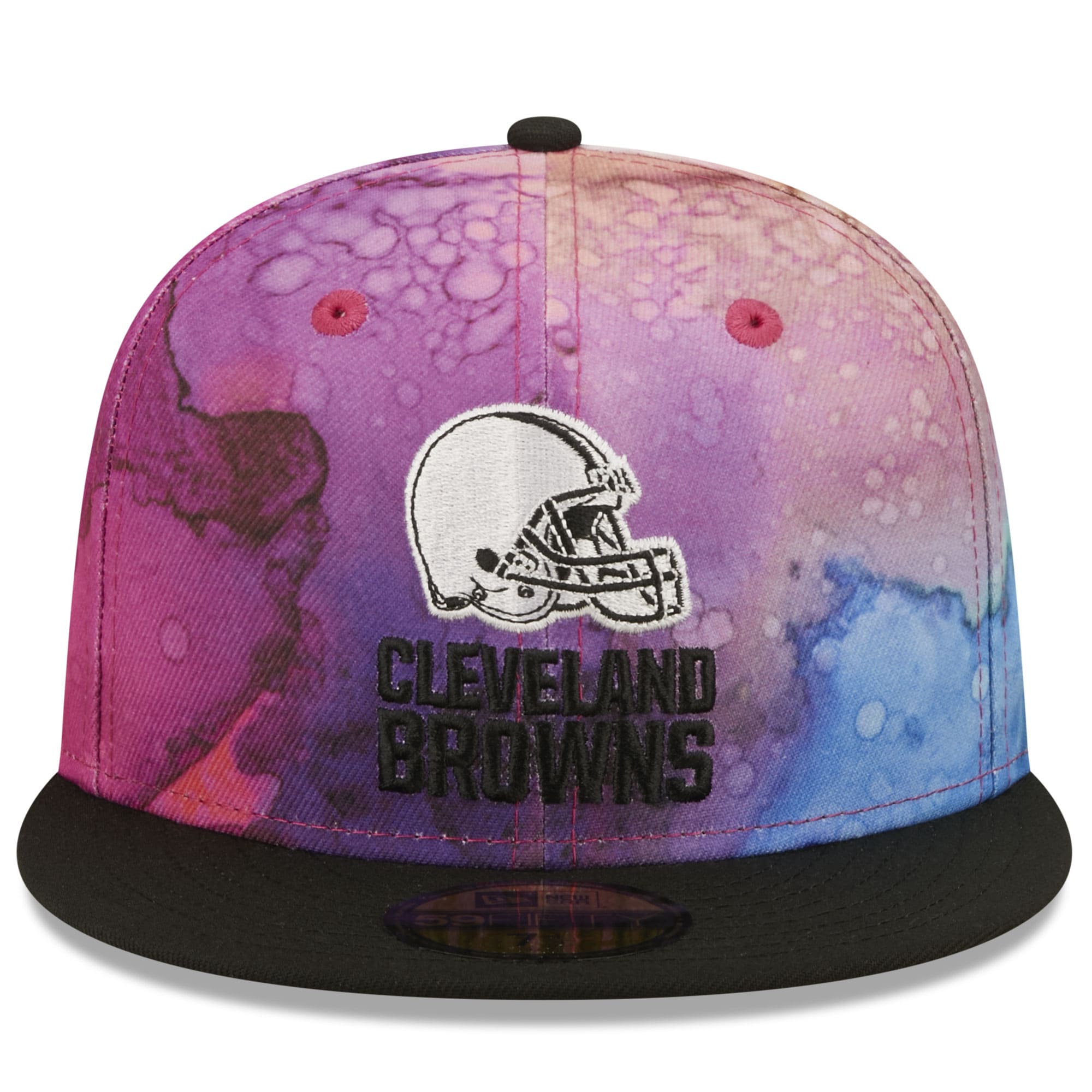 Cleveland Browns Men's Pink/Black 2022 Crucial Catch 59FIFTY Fitted Hat