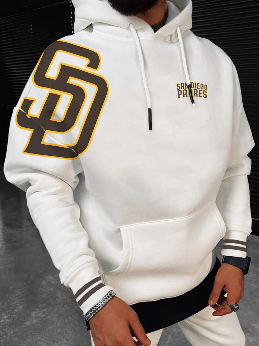 San Diego Padres Fashion Men's Crewneck Hooded