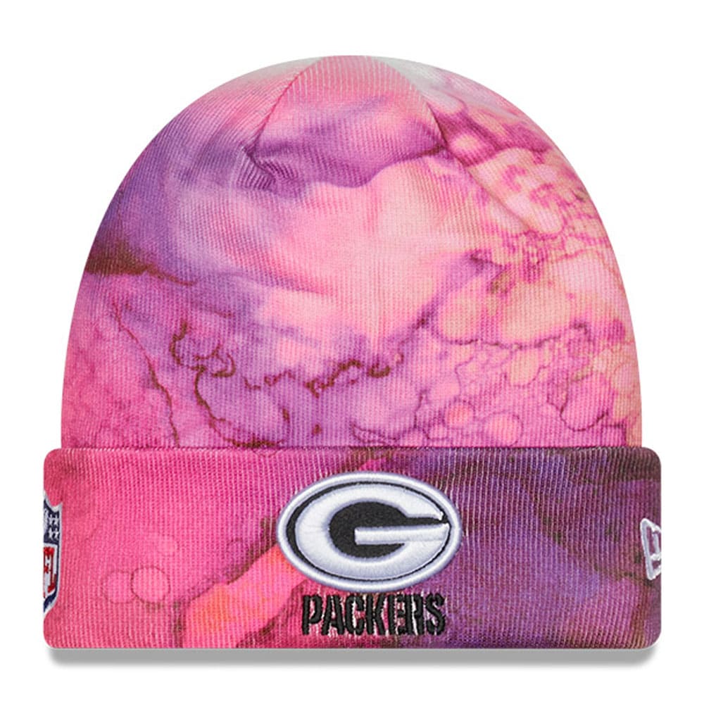 Green Bay Packers Men's Pink 2022 Crucial Catch Knit Hat
