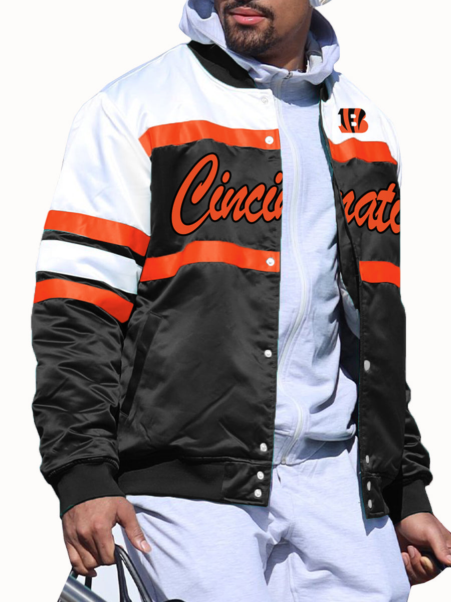 Cincinnati Bengals Special Script Heavyweight Satin Jacket