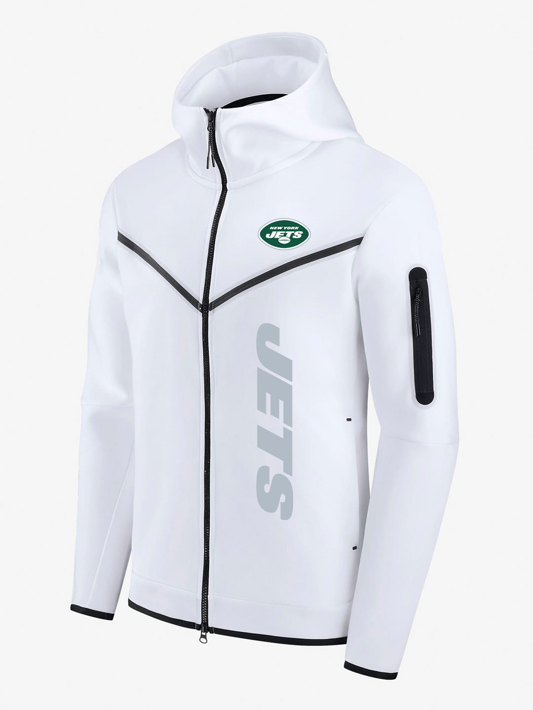 New York Jets White Diamond Full-Zip Jacket