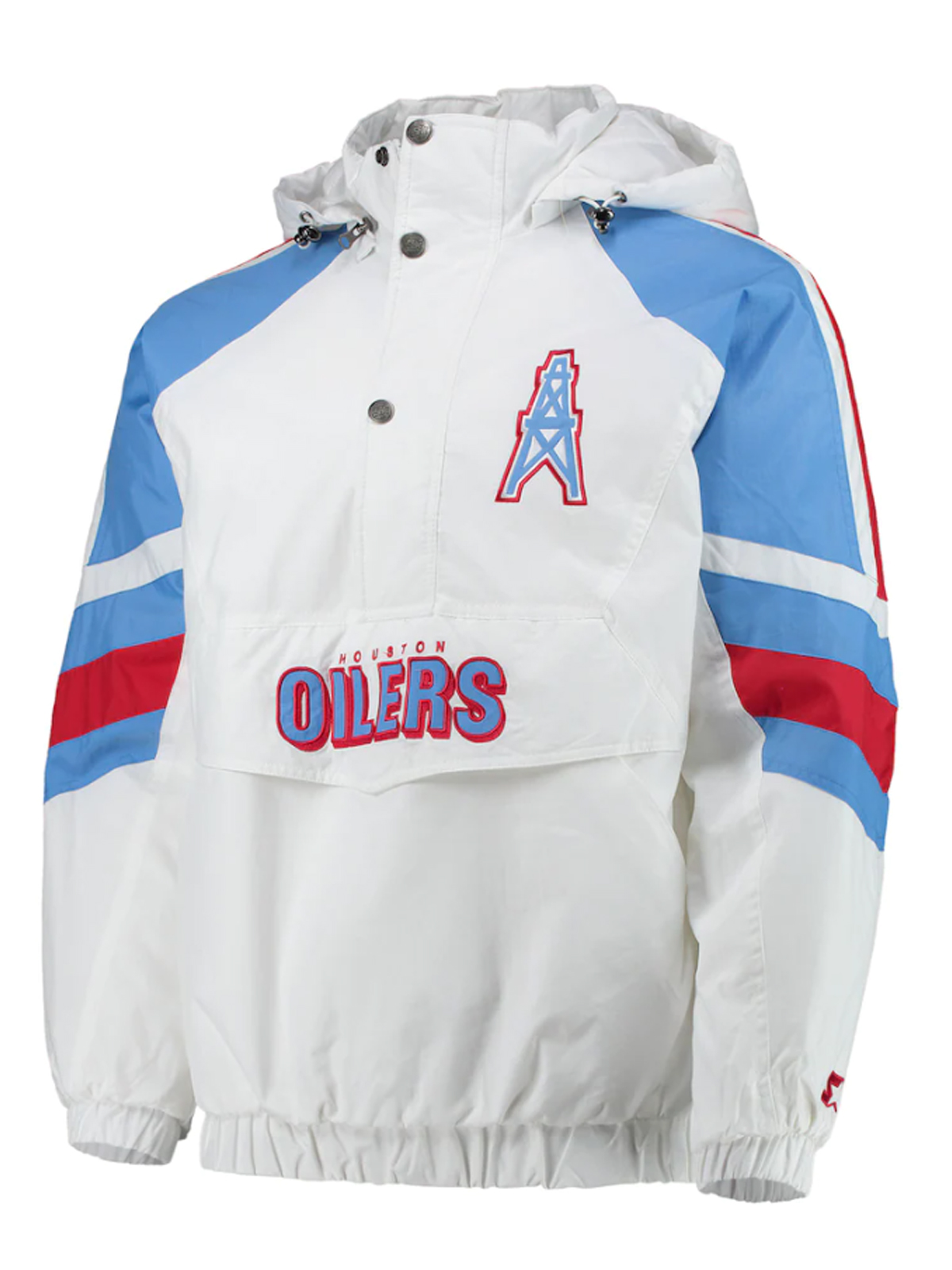 Houston Texans Houston Oilers Half-Snap Hoodie Jacket