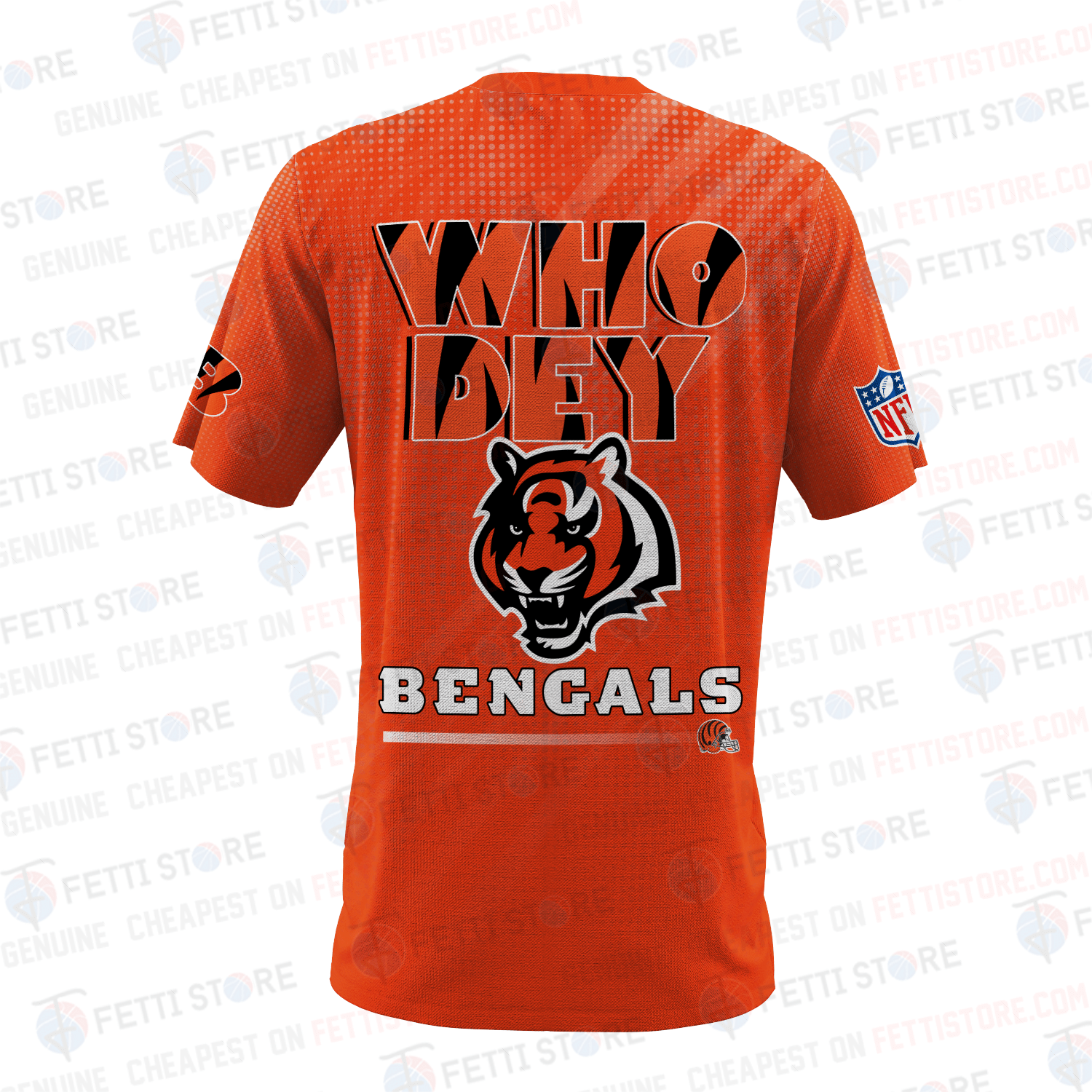 Cincinnati Bengals American Football Pattern 3D T-Shirt