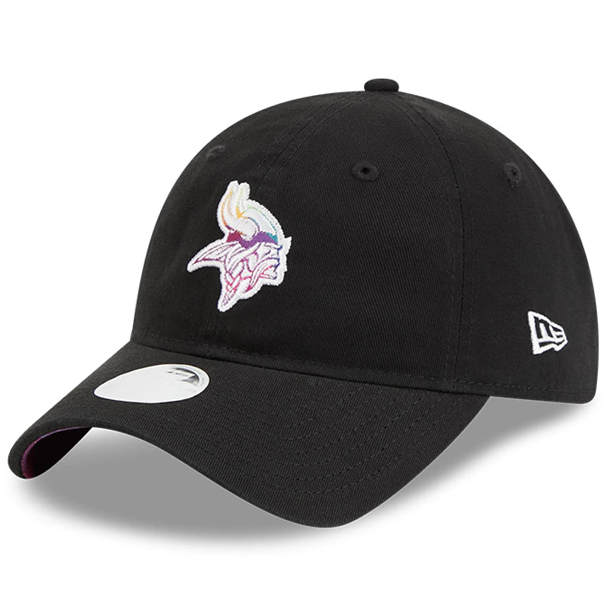 Minnesota Vikings Women's   Black 2023  Crucial Catch 9TWENTY Adjustable Hat
