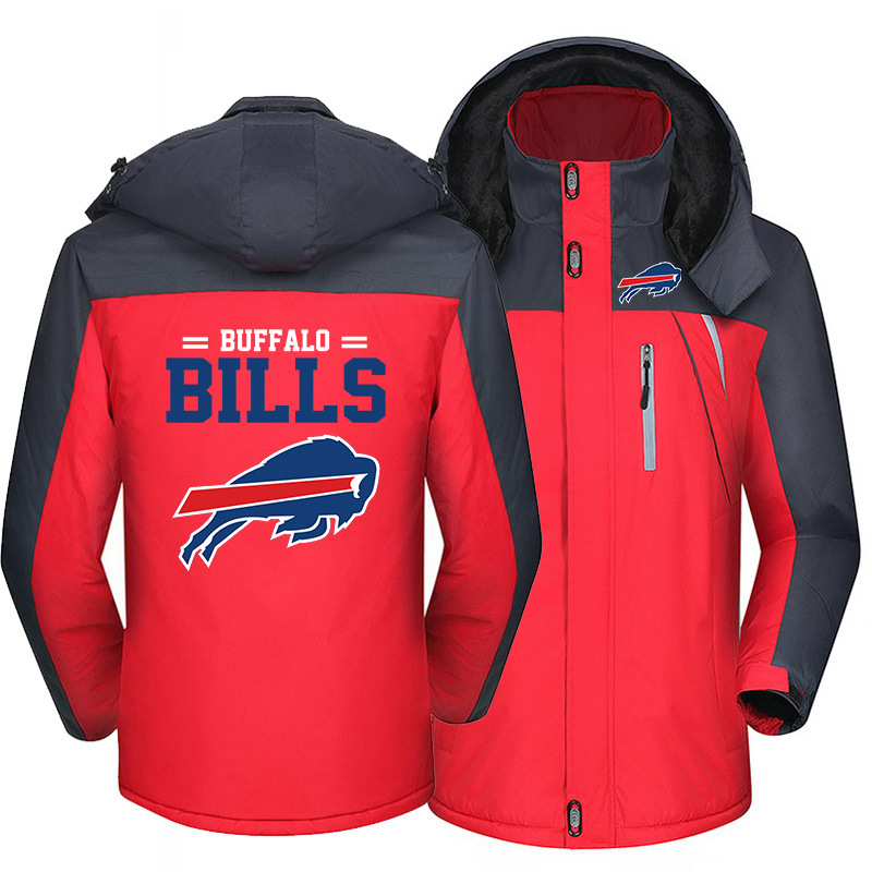 Buffalo Bills Warm Hoodie Fleece Coat Winter Jacket Coat Ski Suit