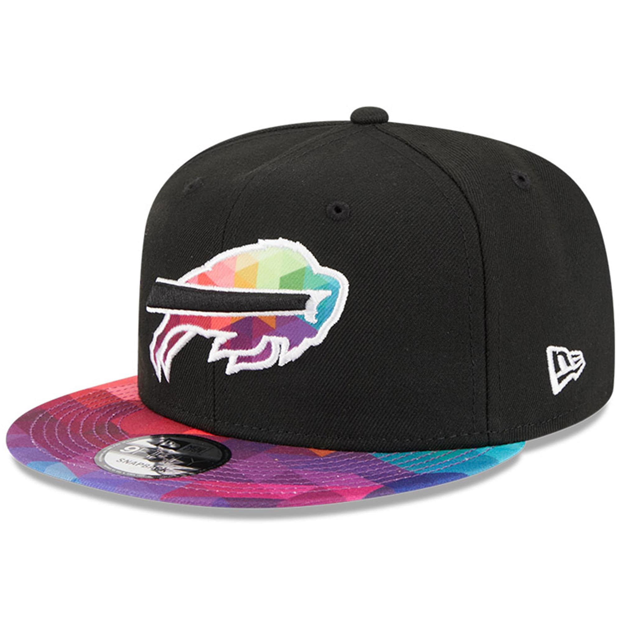 Buffalo Bills Youth   Black 2023  Crucial Catch 9FIFTY Snapback Hat