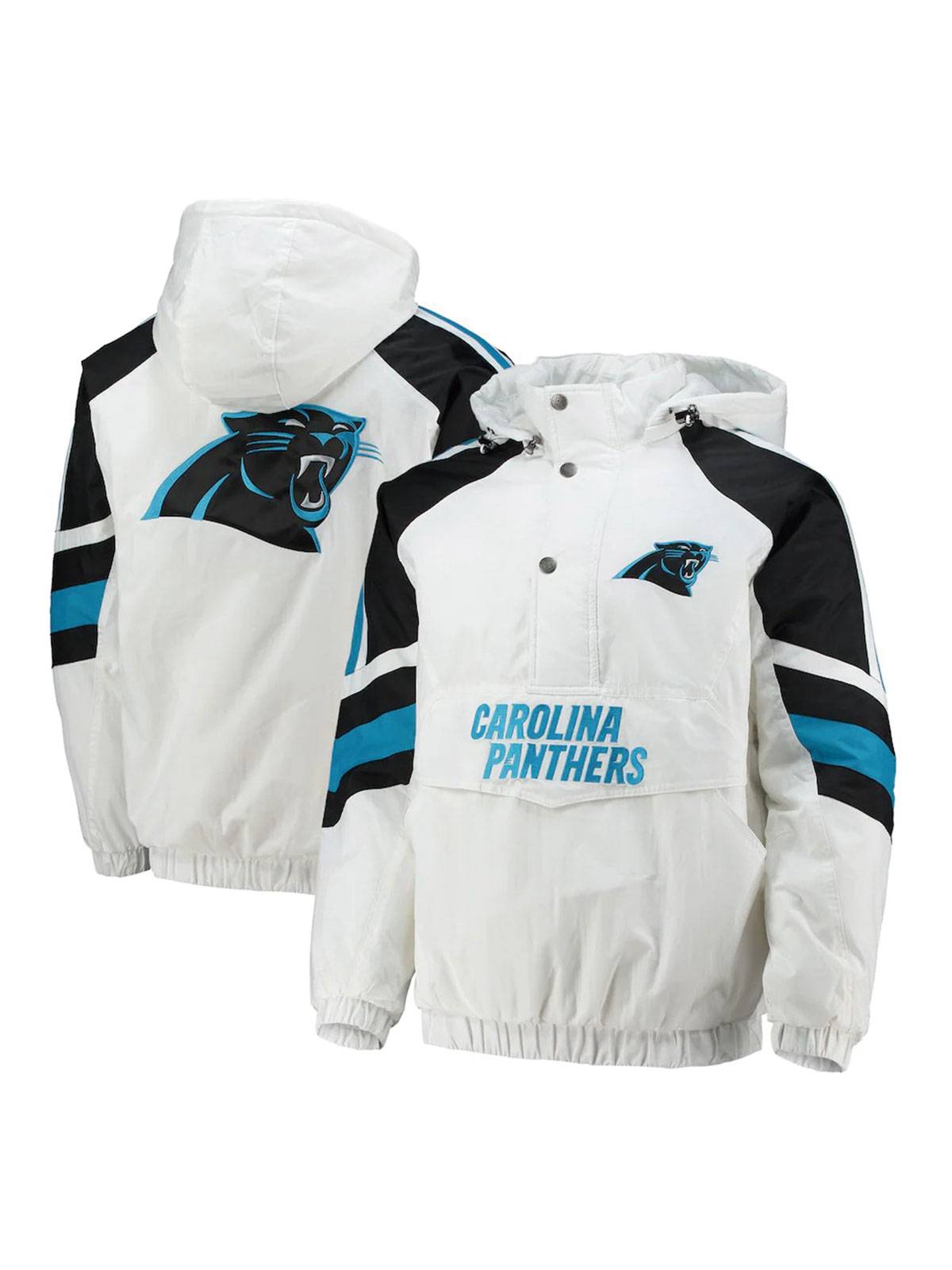 Carolina Panthers Half-Snap Hoodie Jacket