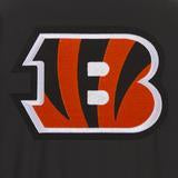 CINCINNATI BENGALS JH DESIGN WOOL REVERSIBLE FULL-SNAP JACKET – BLACK