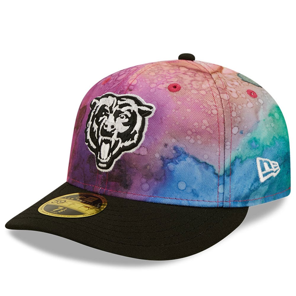 Chicago Bears Men's  Pink/Black 2022  Crucial Catch Low Profile 59FIFTY Fitted Hat