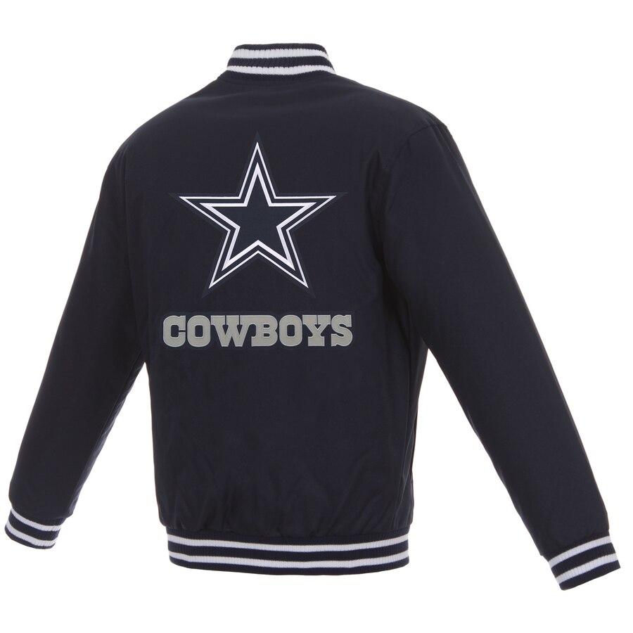 DALLAS COWBOYS POLY TWILL JACKET - NAVY
