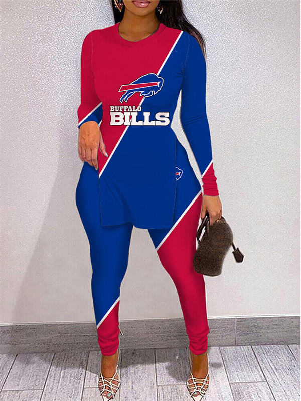Buffalo Bills Limited Edition High Slit Shirts And Leggings Two-Piece Suits